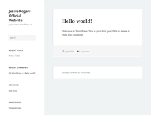 Tablet Screenshot of missjessierogers.com